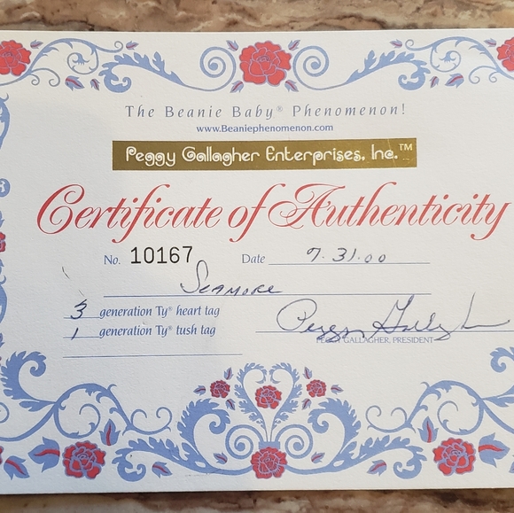 Ty Beanie Baby Seamore  3rd Gen Hang 1st Gen Tush. Good condition. AUTHENTIC. - Picture 9 of 9